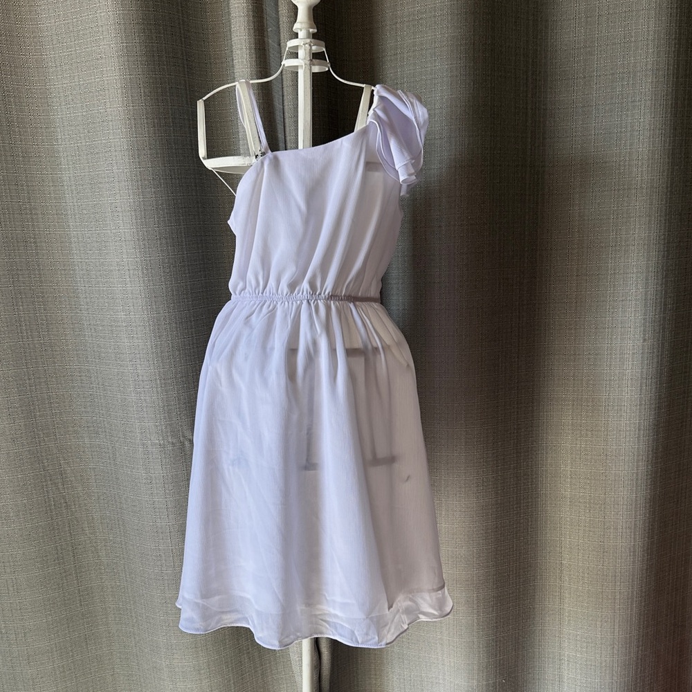 Girl's One-Shoulder Lavender Party Dress